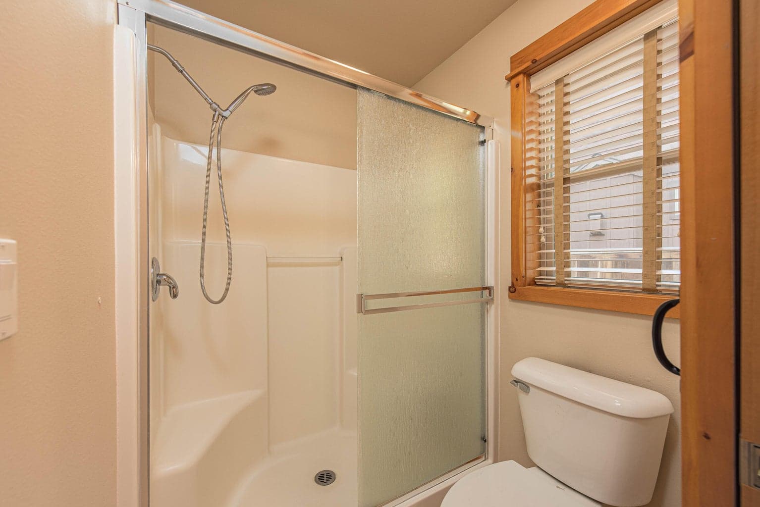 Private water closet with shower