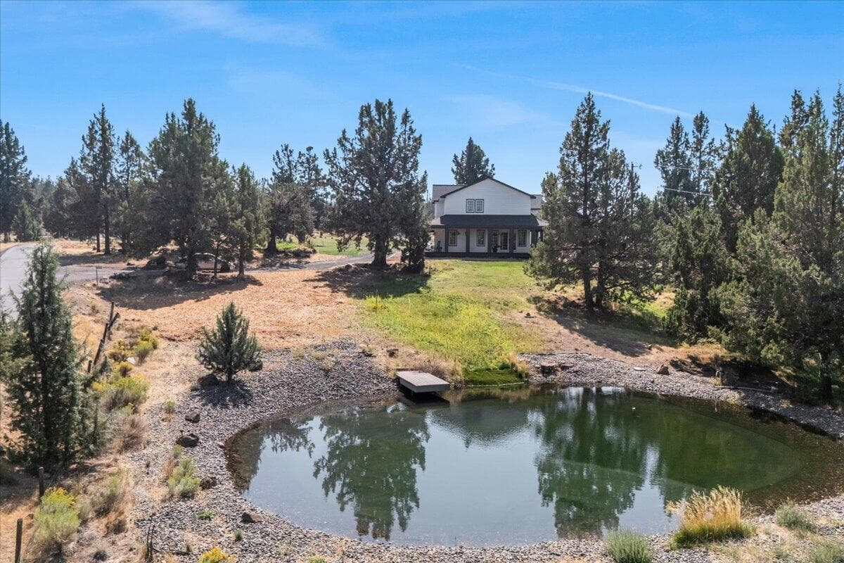 Lined Irrigation pond with dock. 4.5 Irrigated Acres
