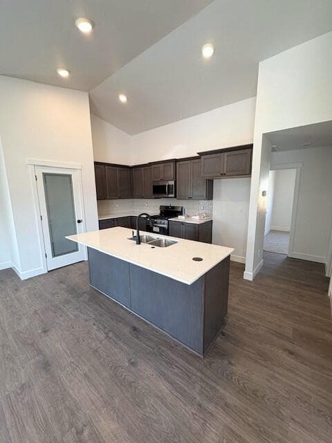 Wood stained cabinetry