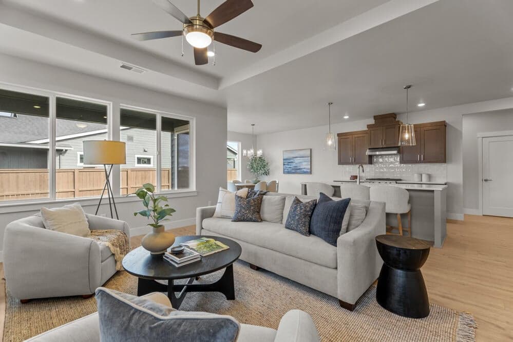 Greatroom - similar model. Upgrades noted. Specs & finishes vary. Sample photo reflecting a similar plan.