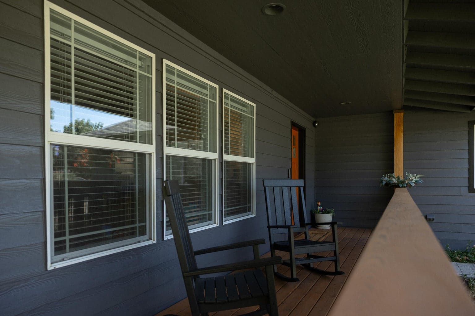 Enclosed front porch