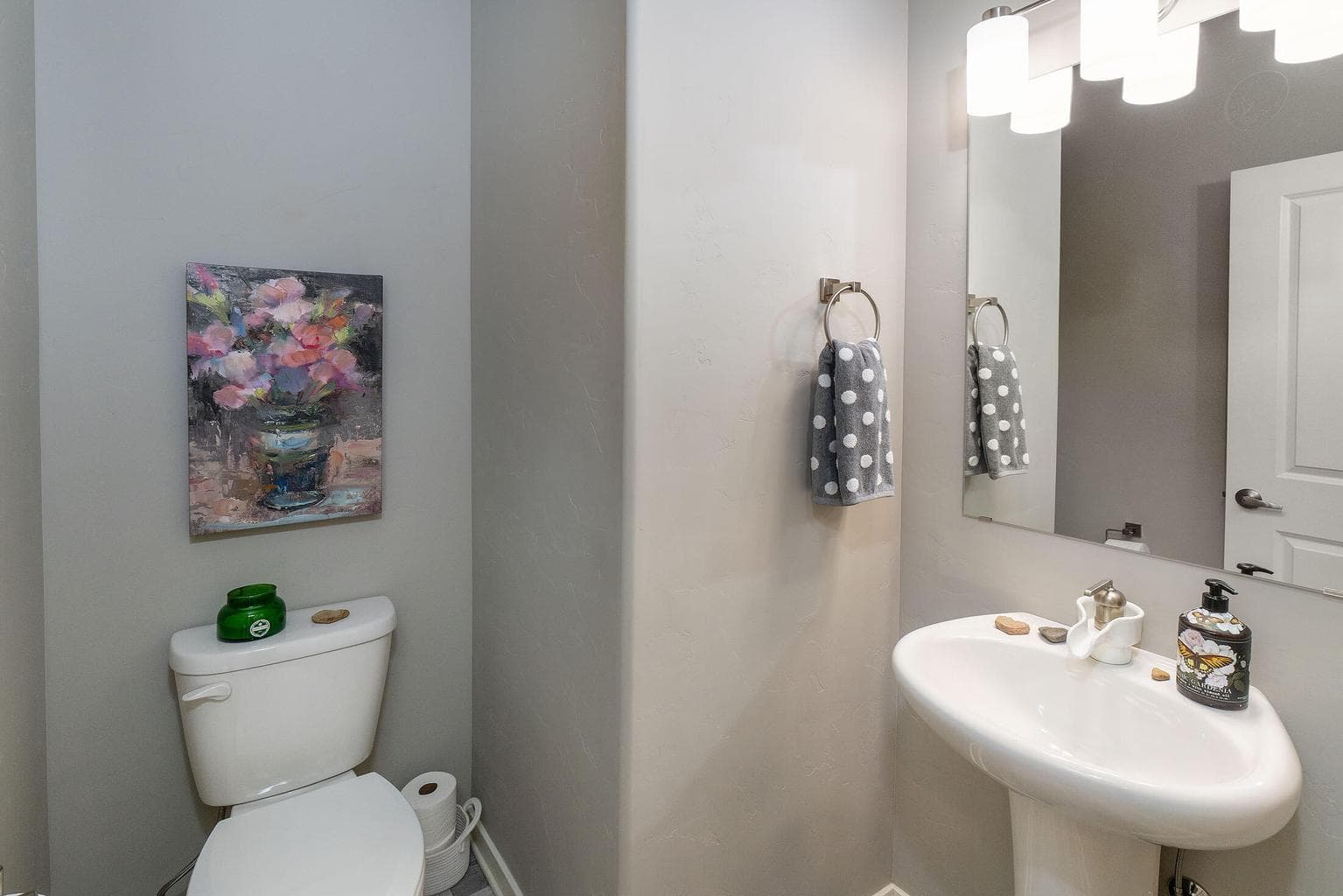 downstairs powder room