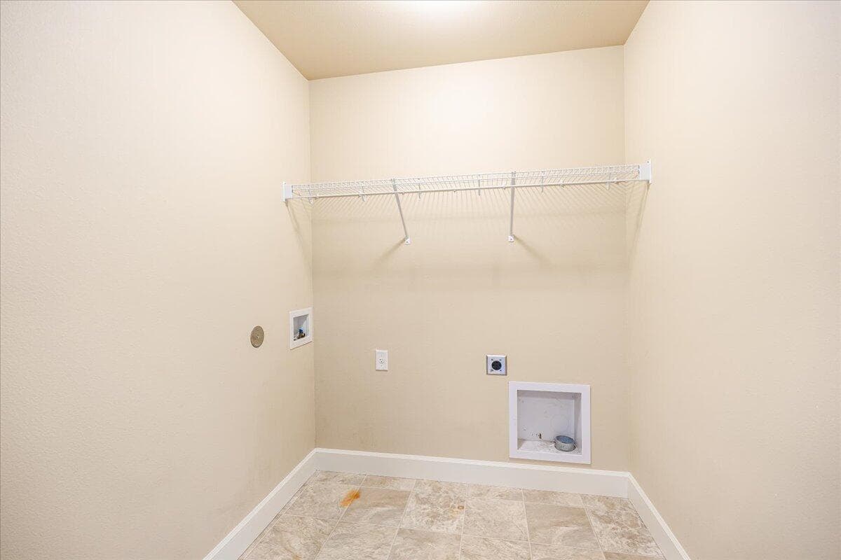 Laundry with Enough Space for a Table or Cabinetry