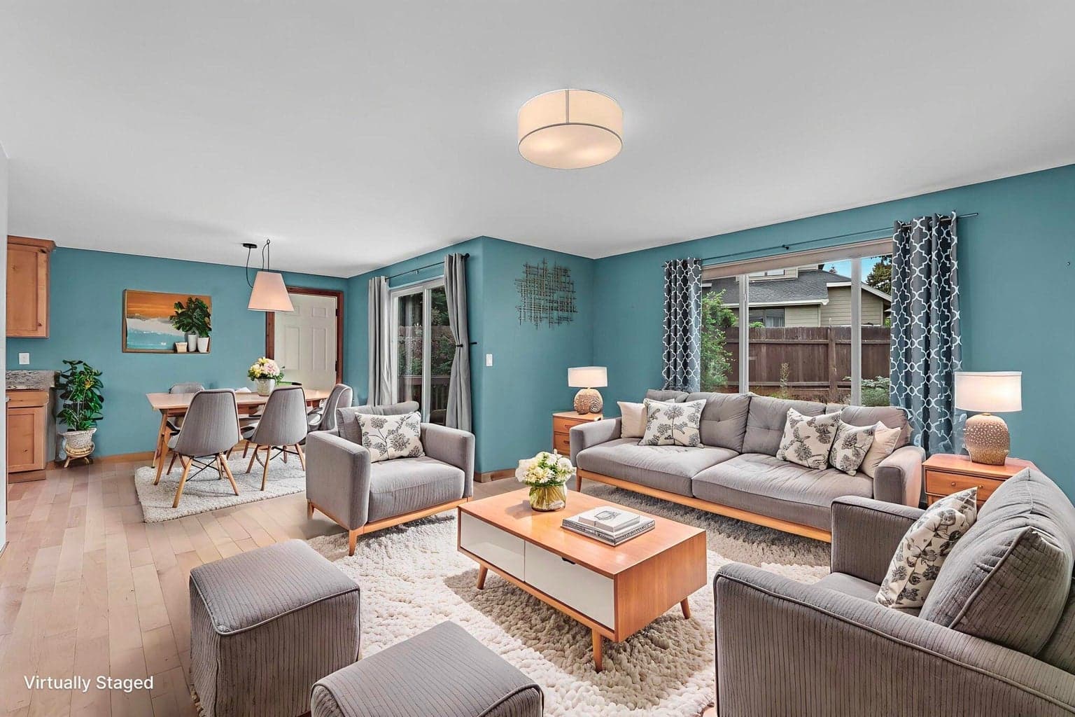 Open living floor plan