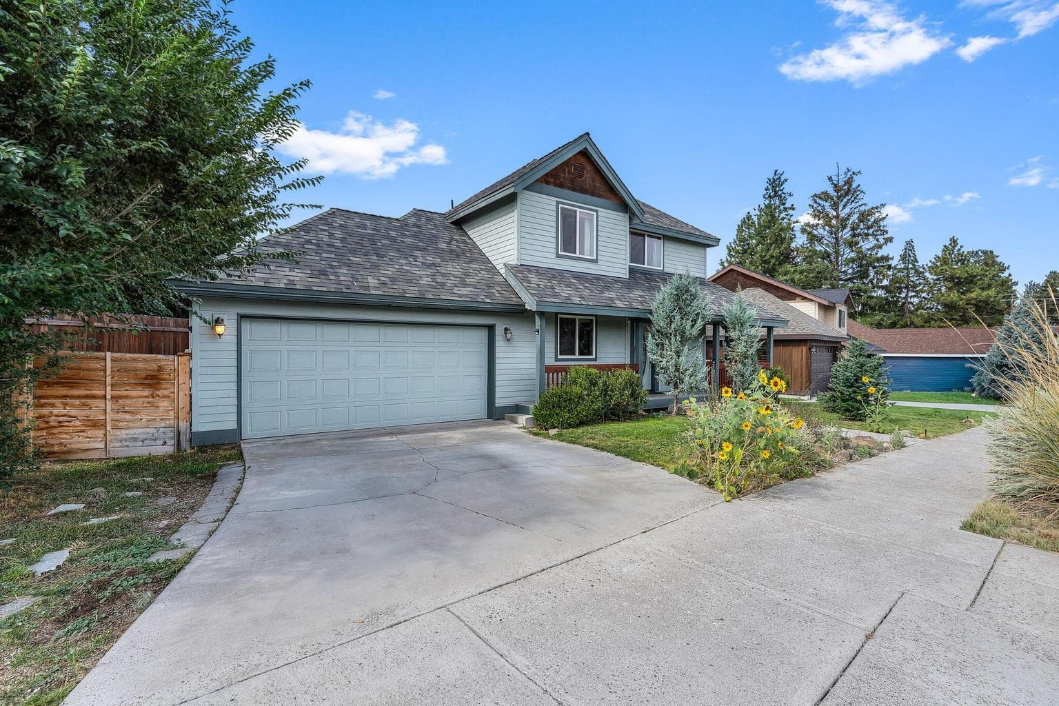 Flat driveway