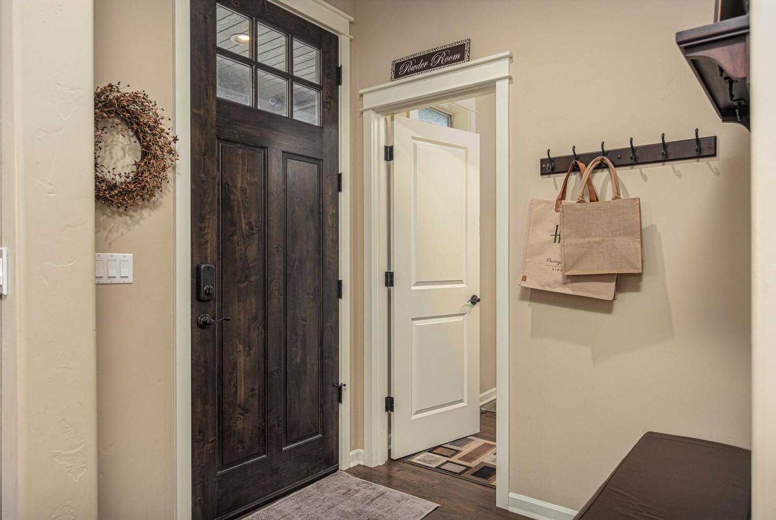 Indoor front entry