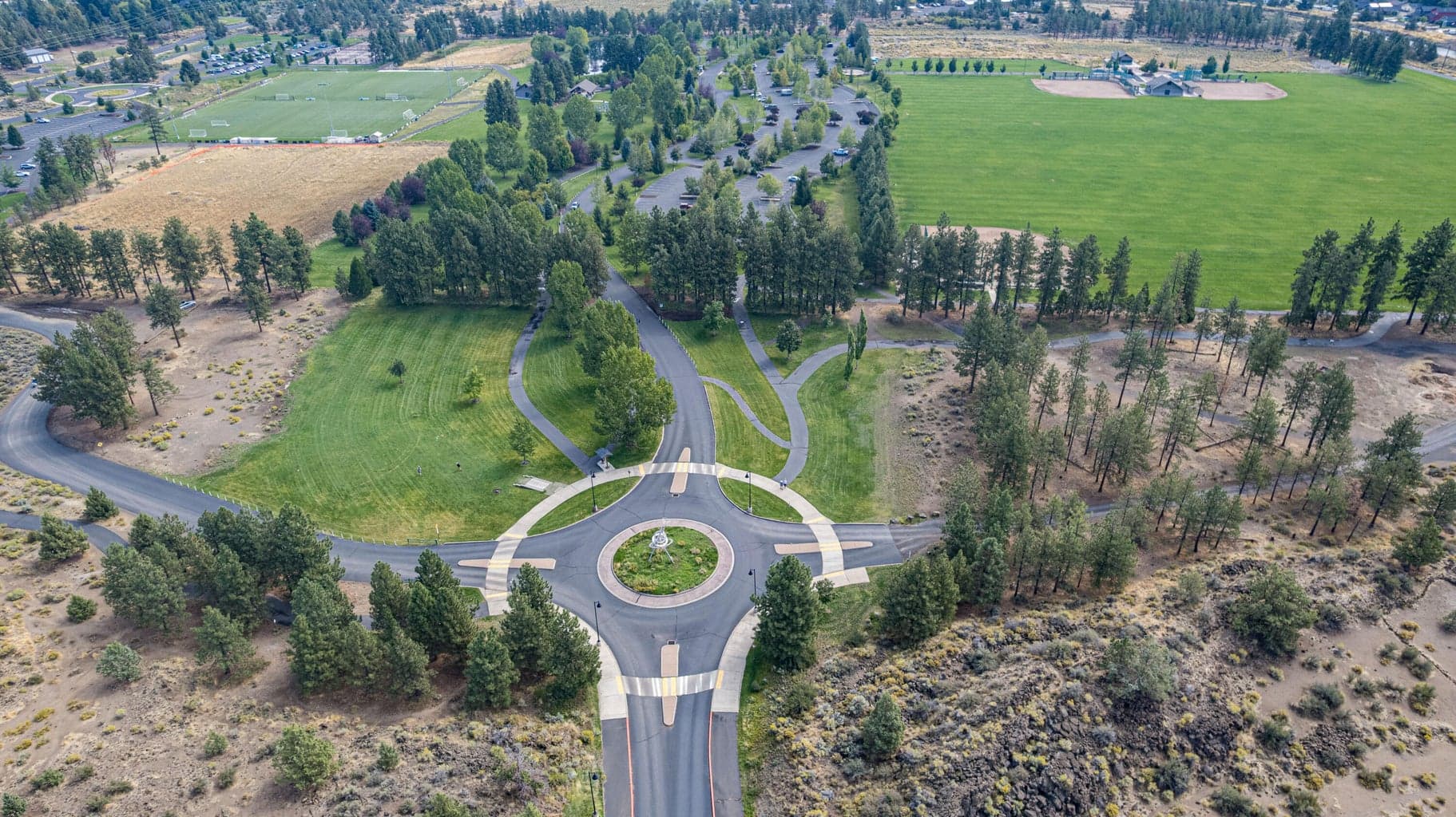 New roundabout at Empire and Purcell