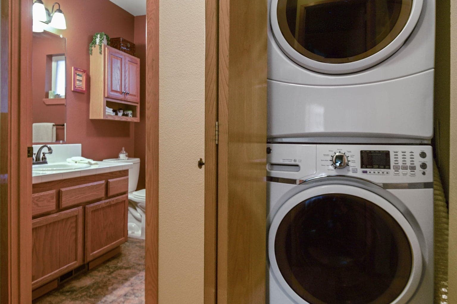 Washer and dryer included