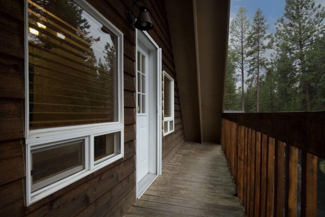 Enjoy coffee from your bedroom deck!