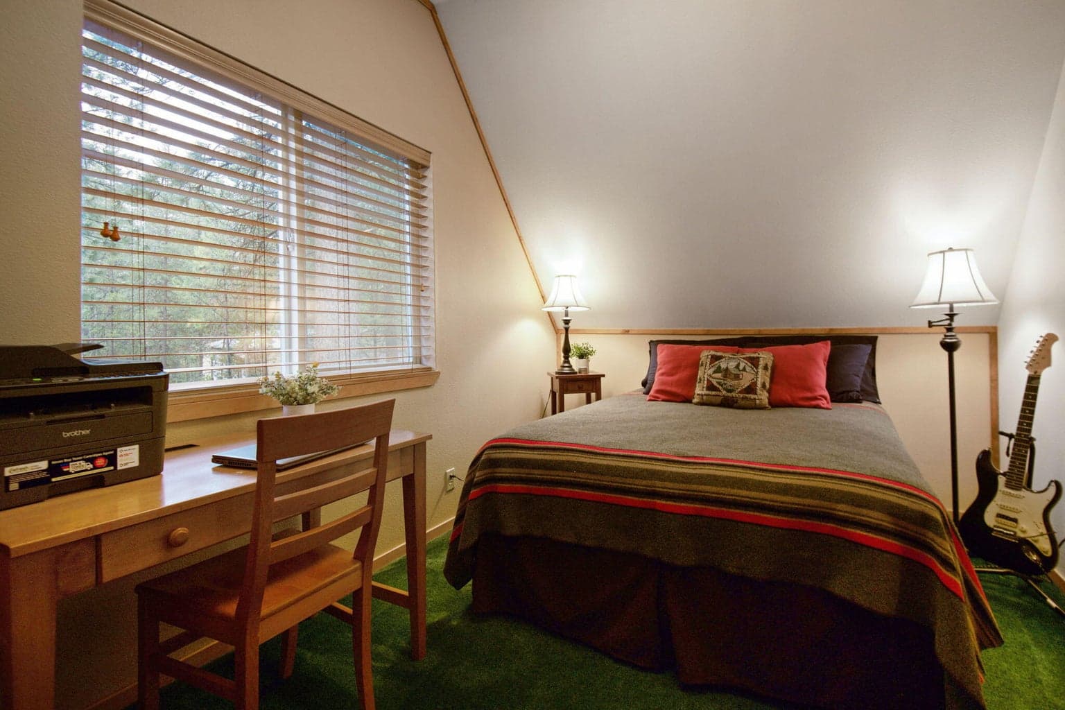 Third bedroom, located upstairs. There is also a LARGE bedroom off the two car garage, if more sleeping room is needed!