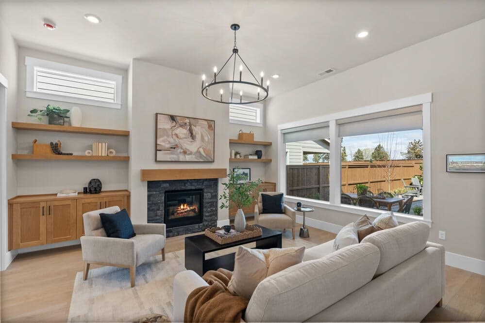 Image of like kind home great room. Options and colors may vary.