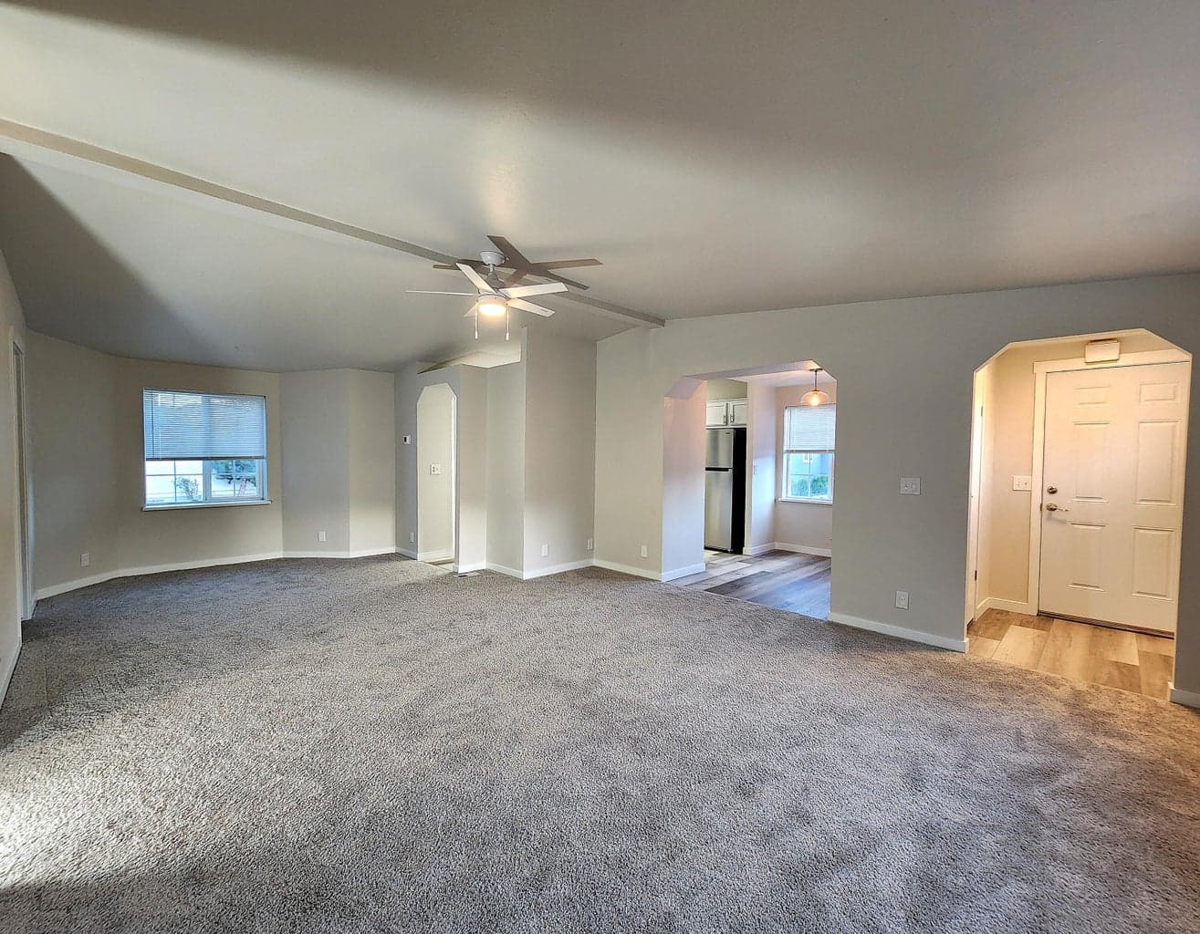 Great room with new carpet