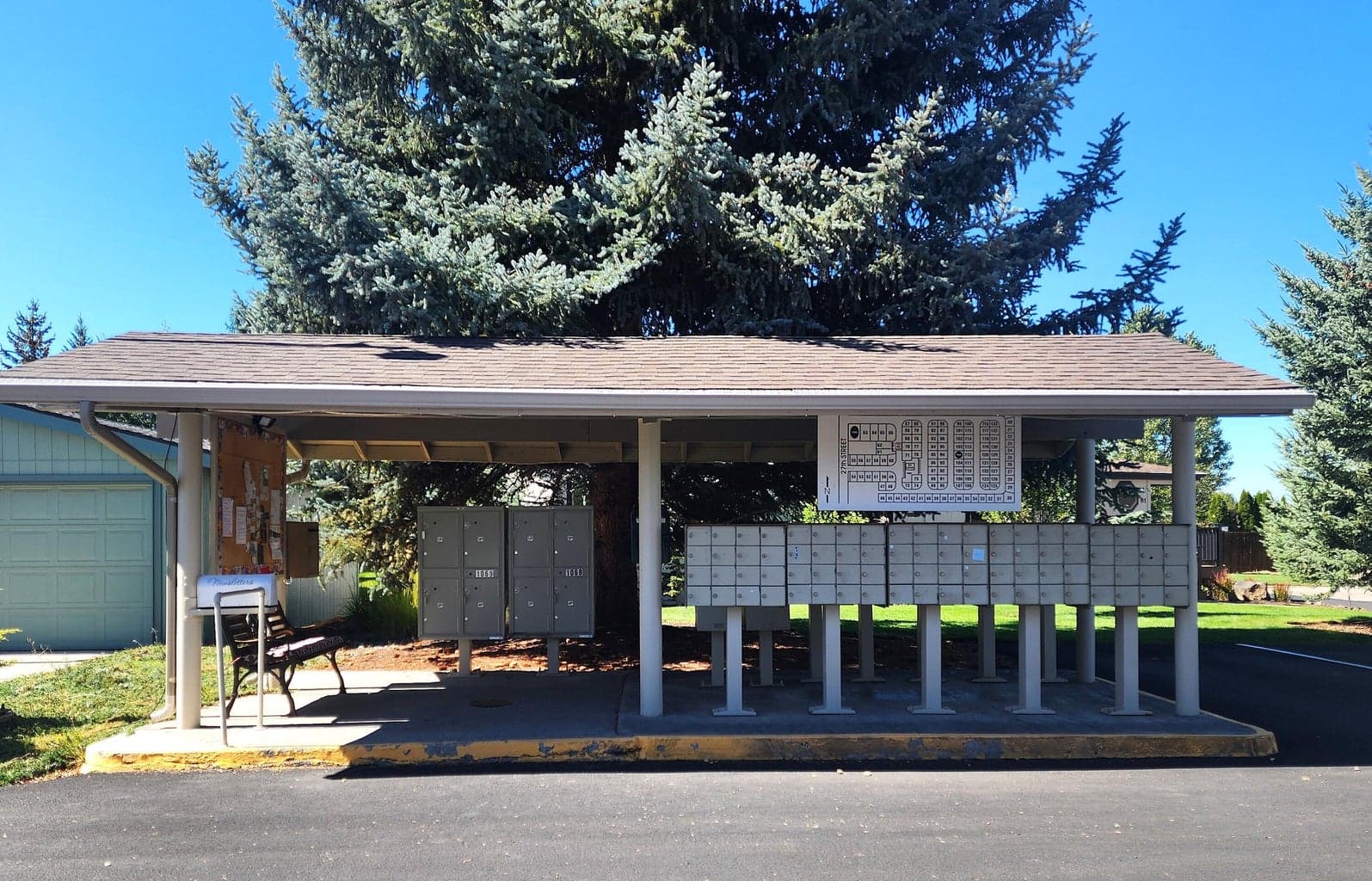 Snowberry Village mail bank