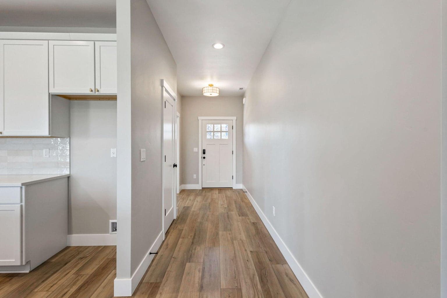 Entry hall and coat closet