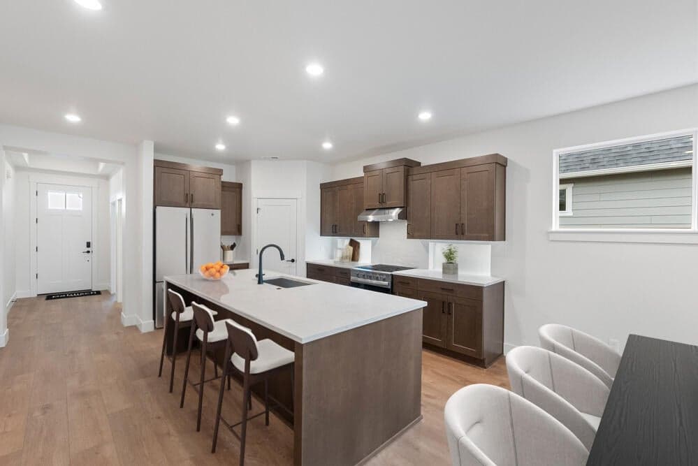 Photo of actual home with virtual staging