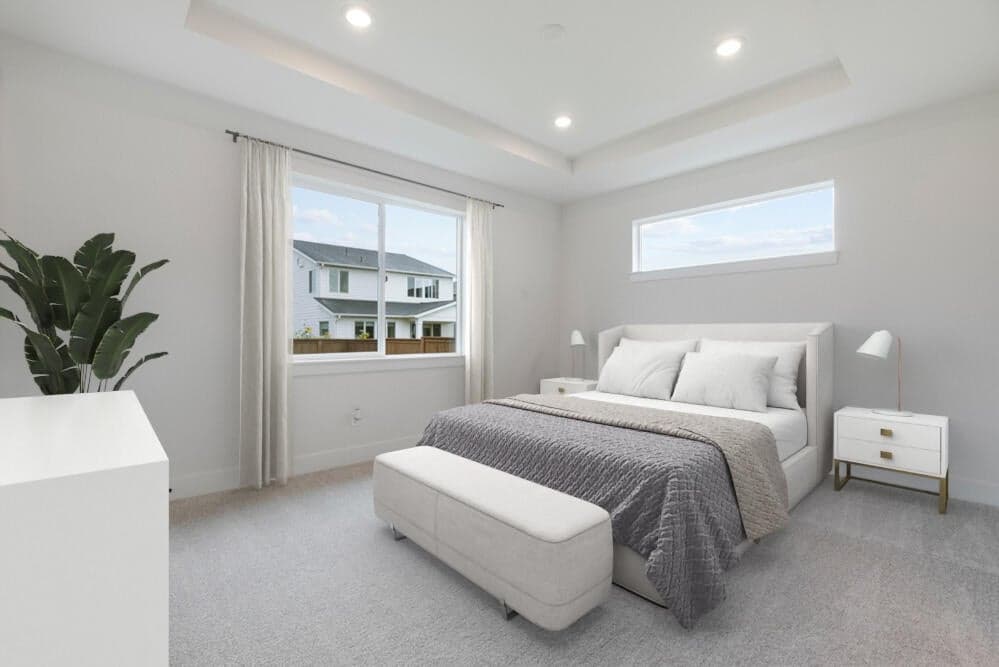 Photo of actual home with virtual staging