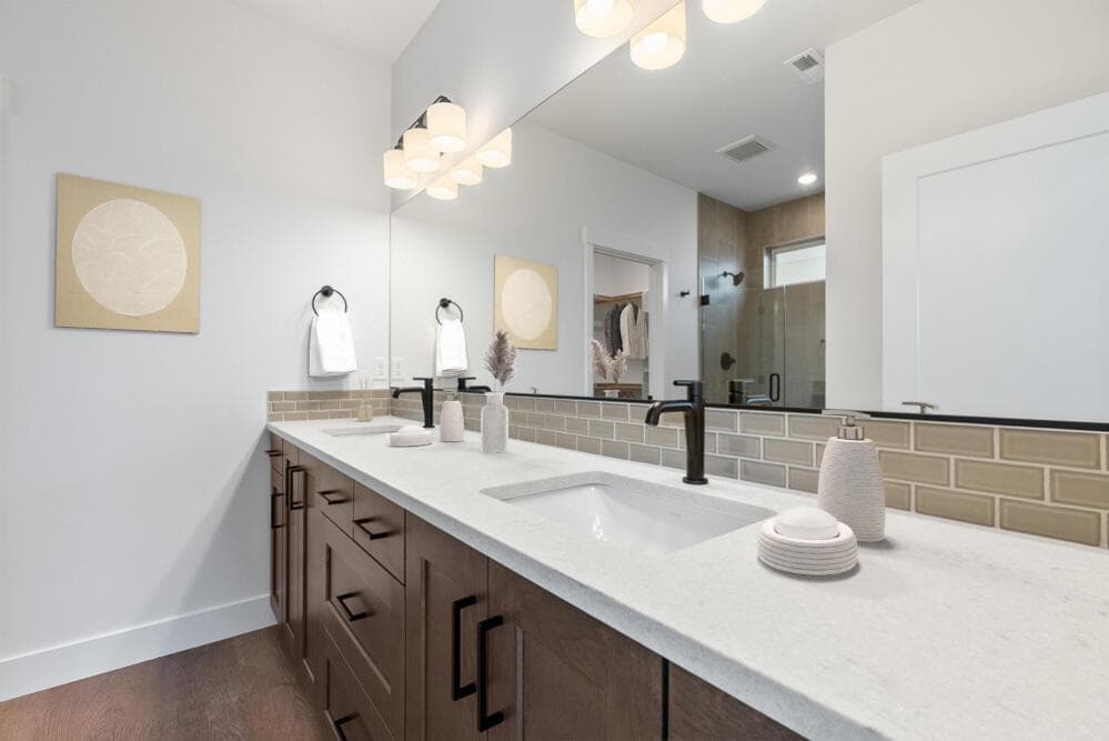 Photo of actual home with virtual staging
