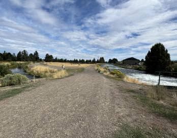 two canals behind the lot