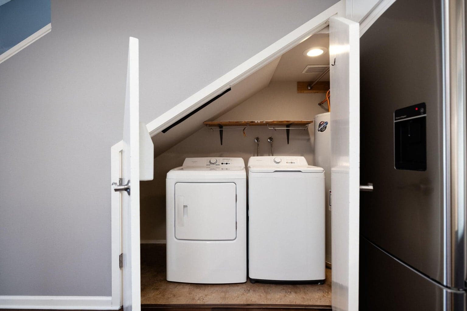 Washer Dryer area in kitchen
