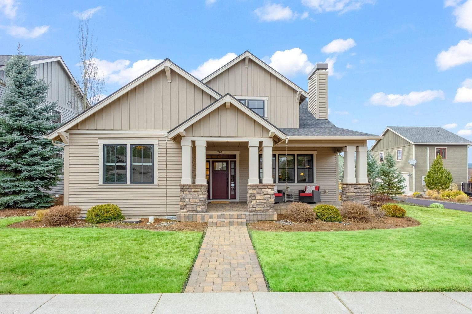 Immaculate custom home in coveted Pine Meadow Village!