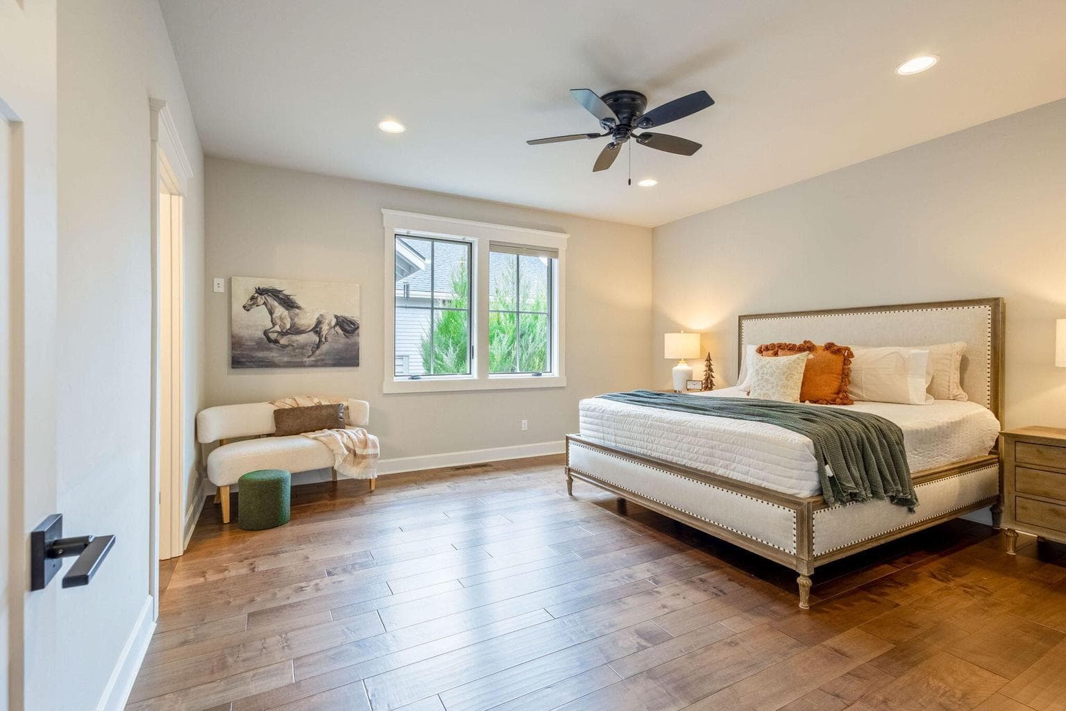 Luxurious main-level primary suite