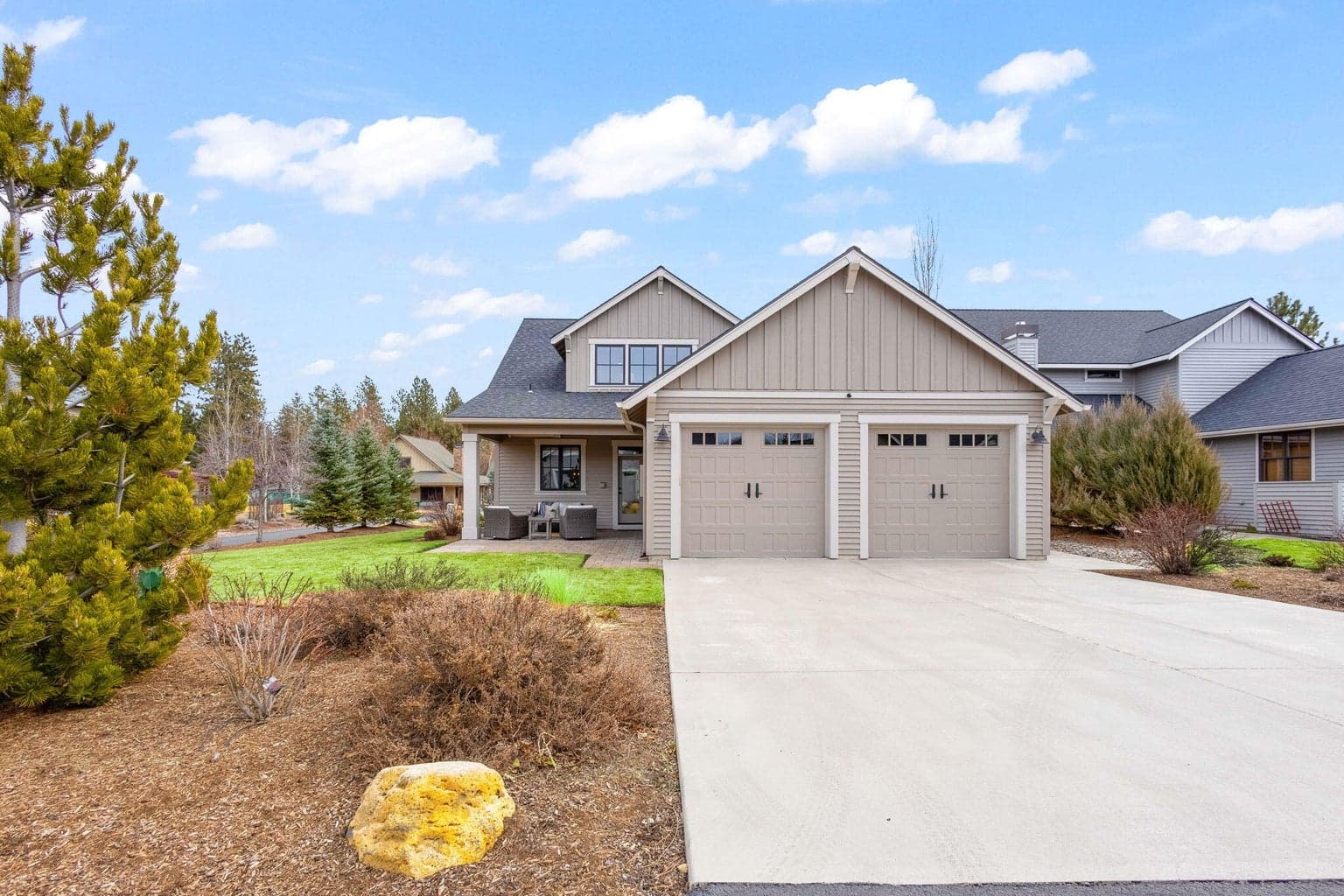 Lots of off street parking and a fully finished garage.