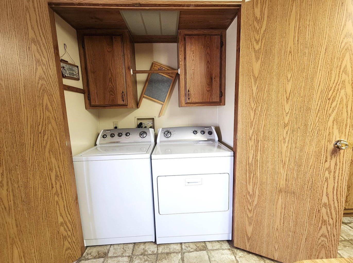 Laundry closet