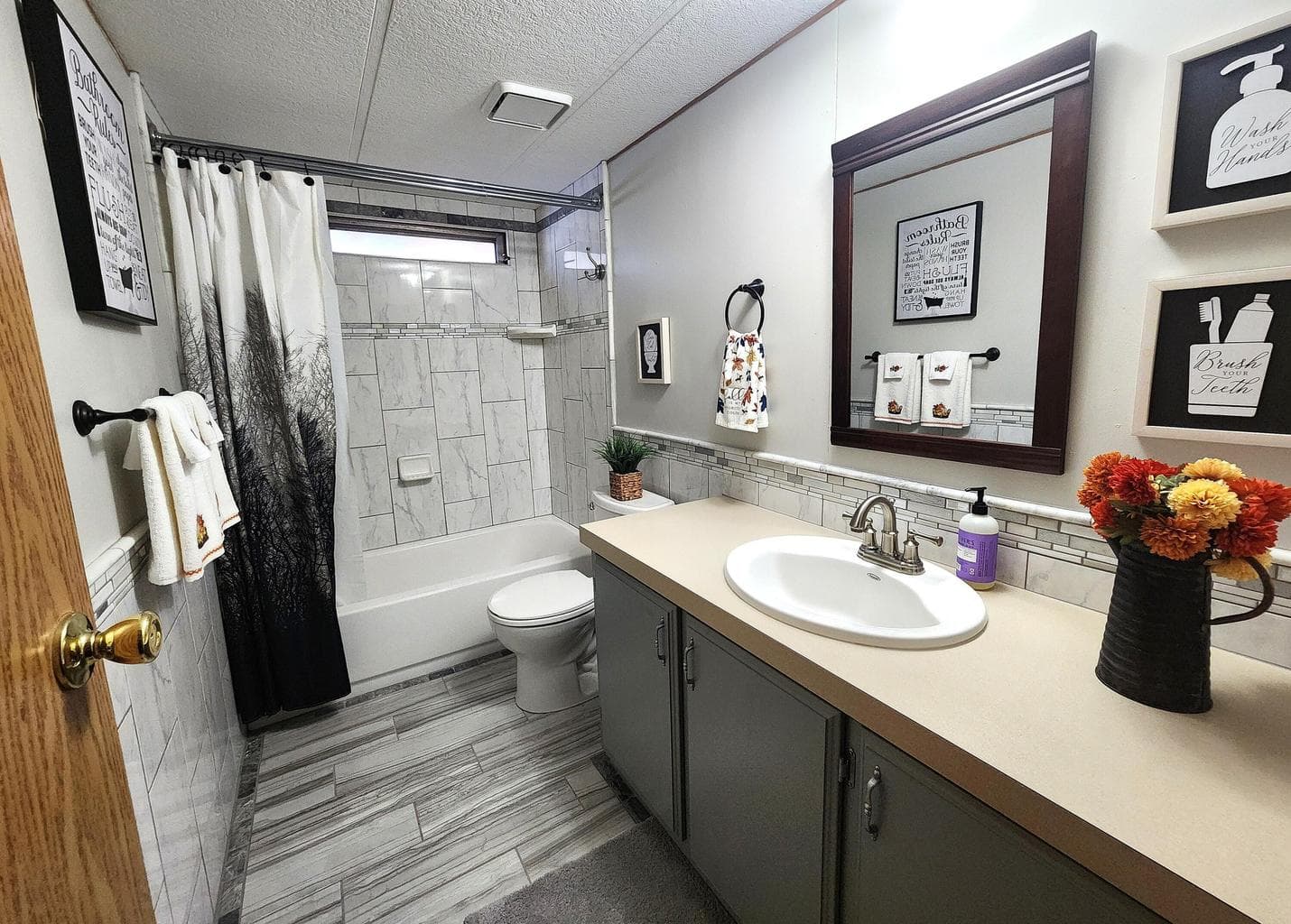 Updated guest bathroom
