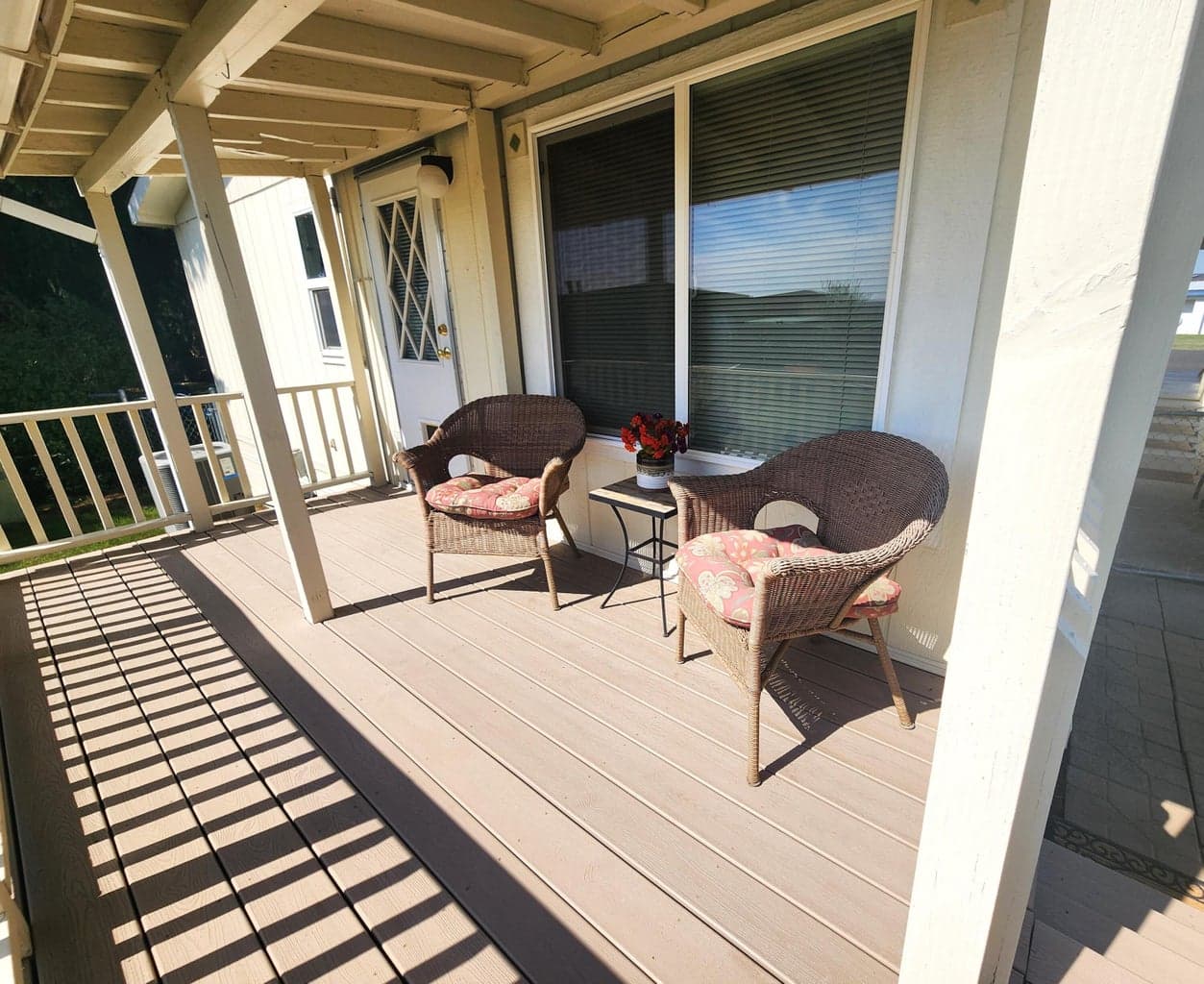 Trex decking on back deck