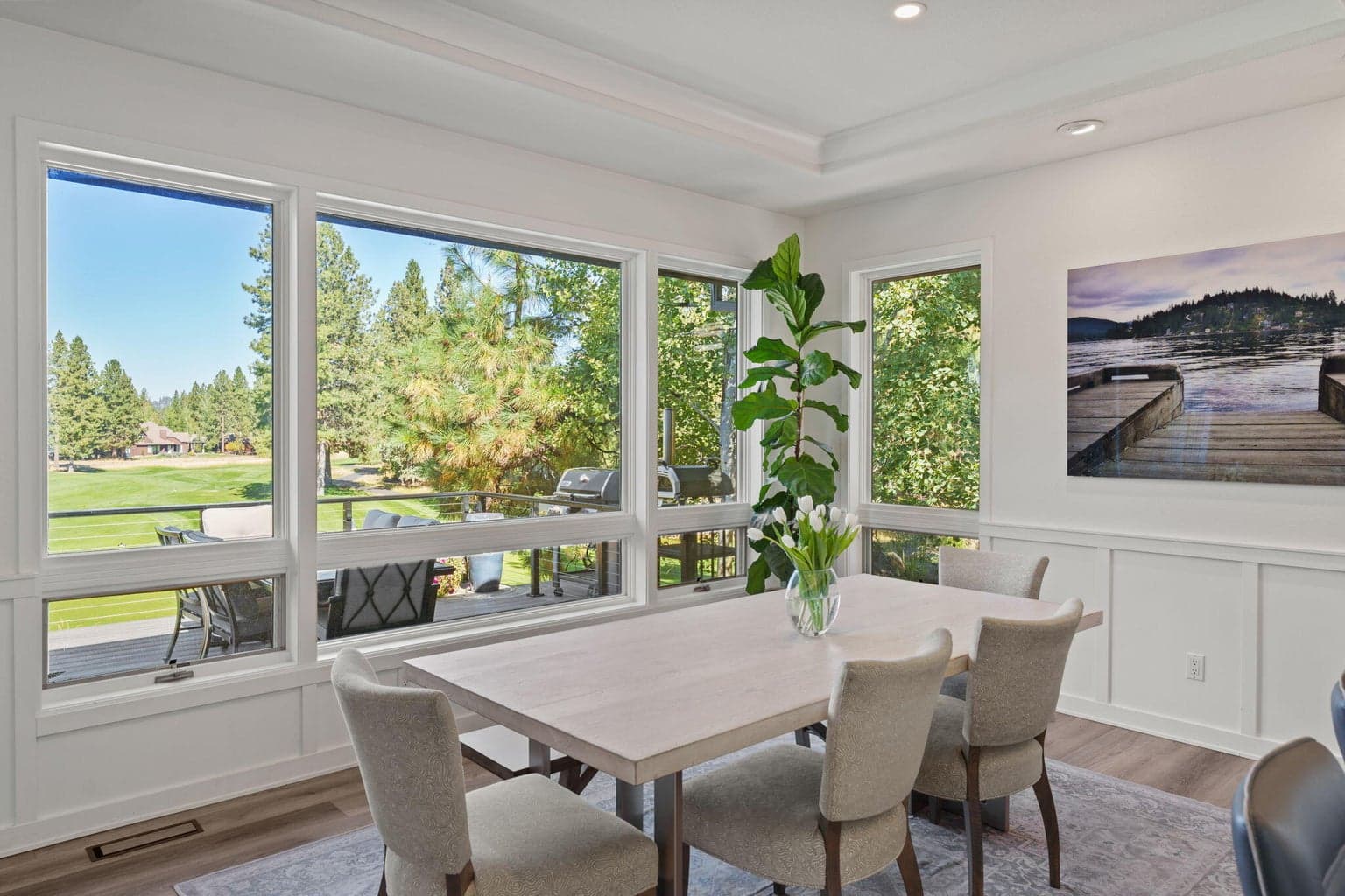 Dining room with views