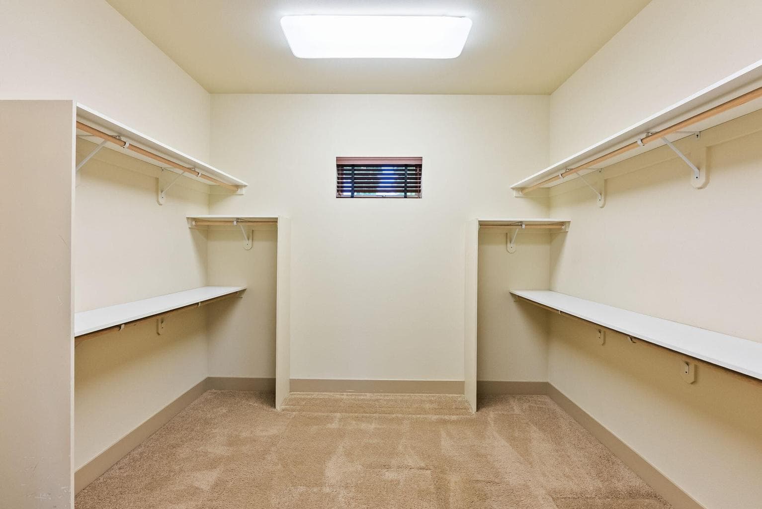 Primary walk in closet
