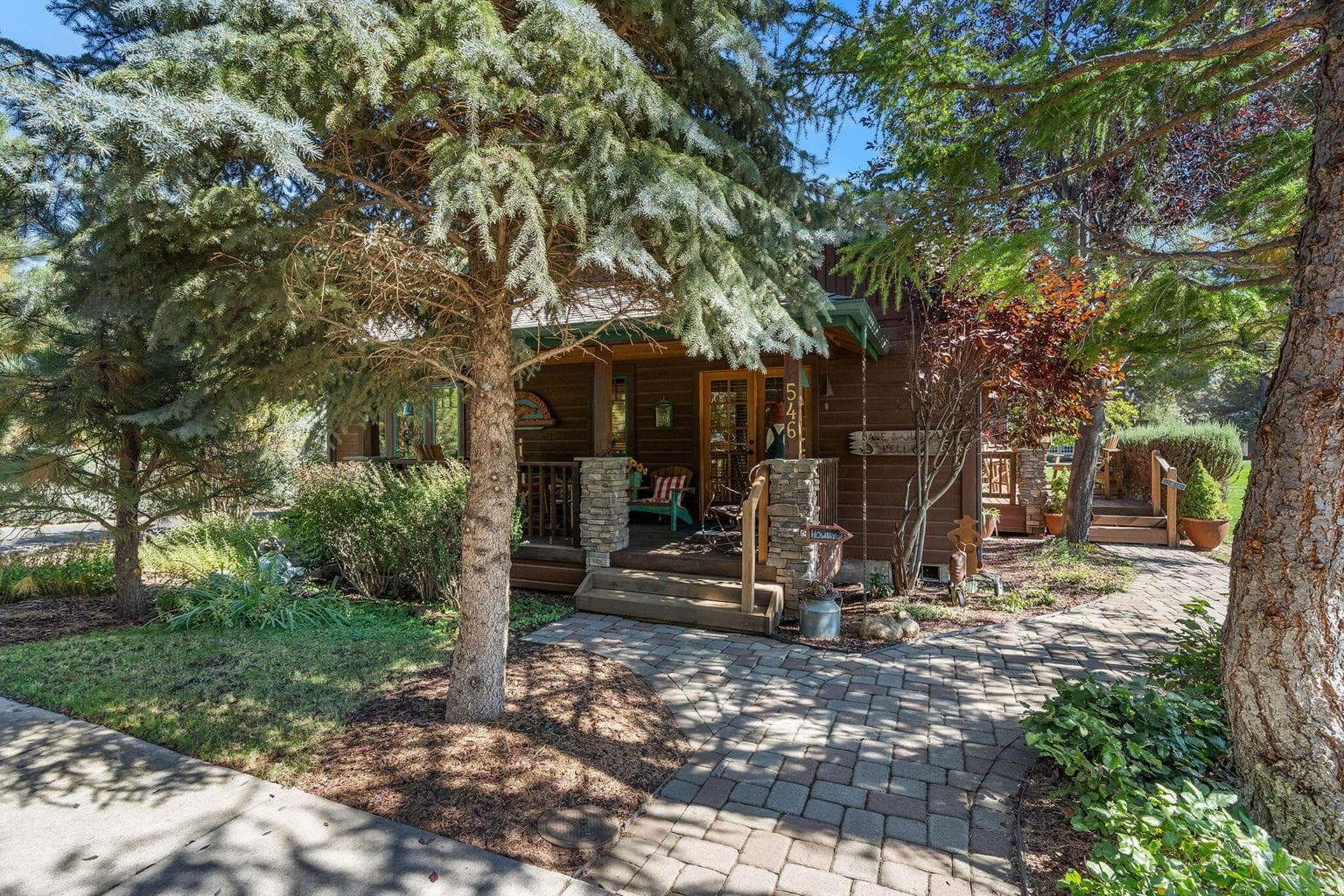 Street view of deck off den