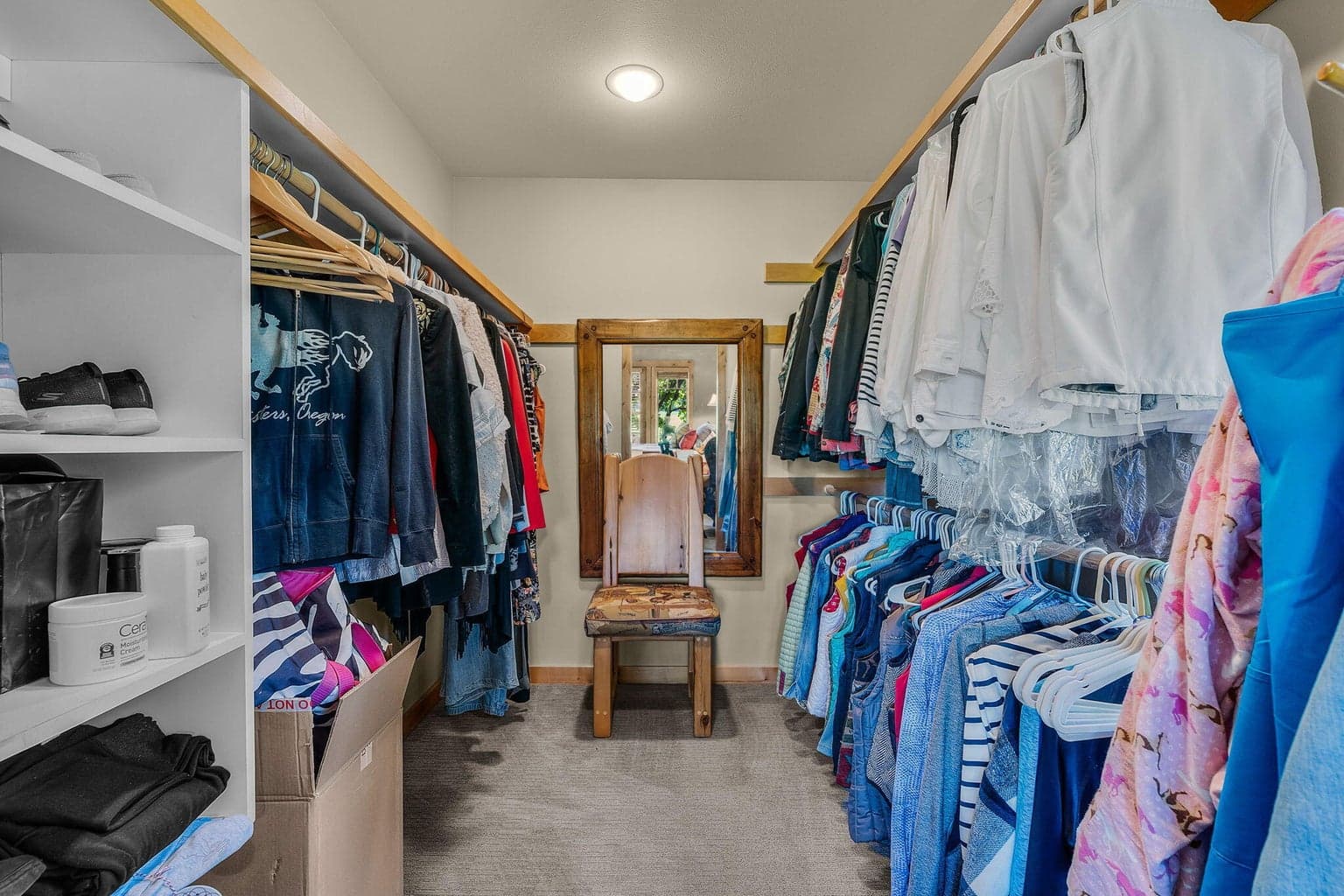 Primary walk-in closet