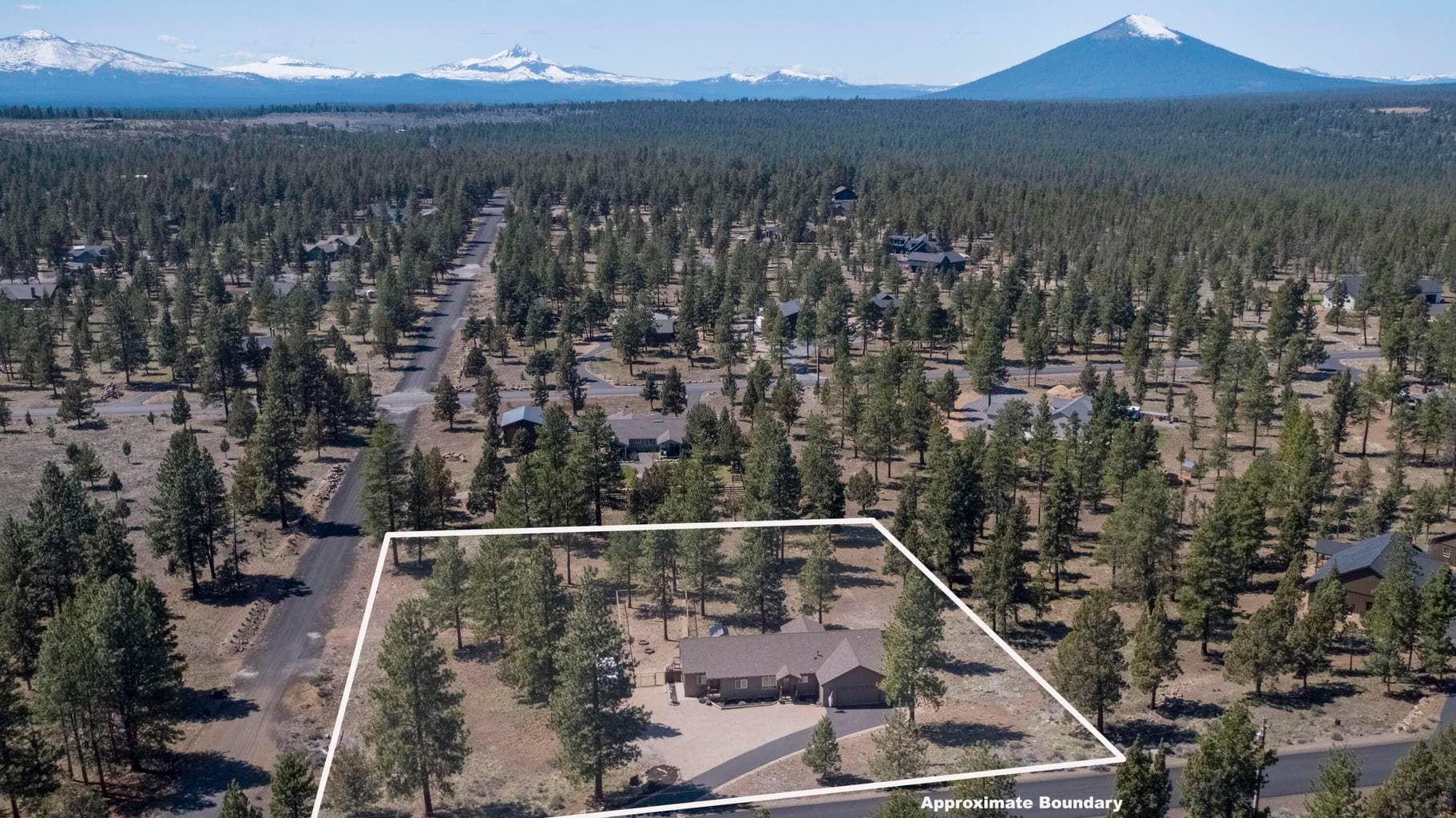Drone photo- approx. lot boundry