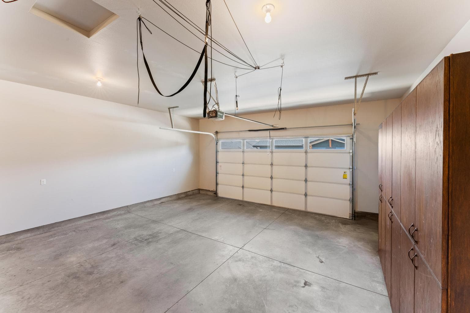 Built in storage cabinets