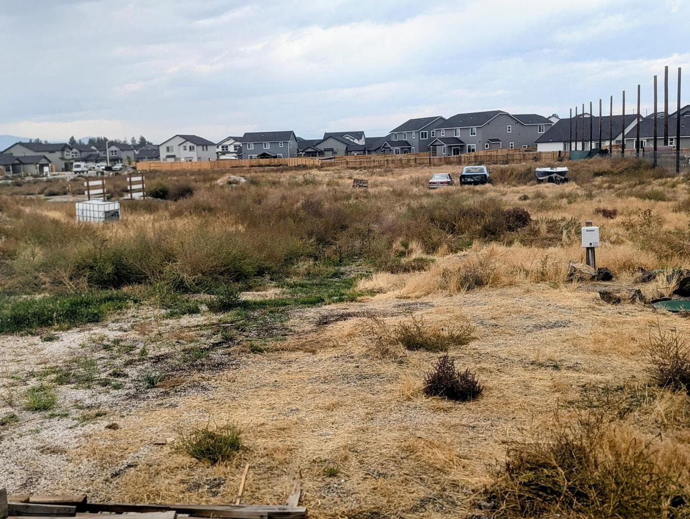Facing west/ abutting new Hayden deveopment