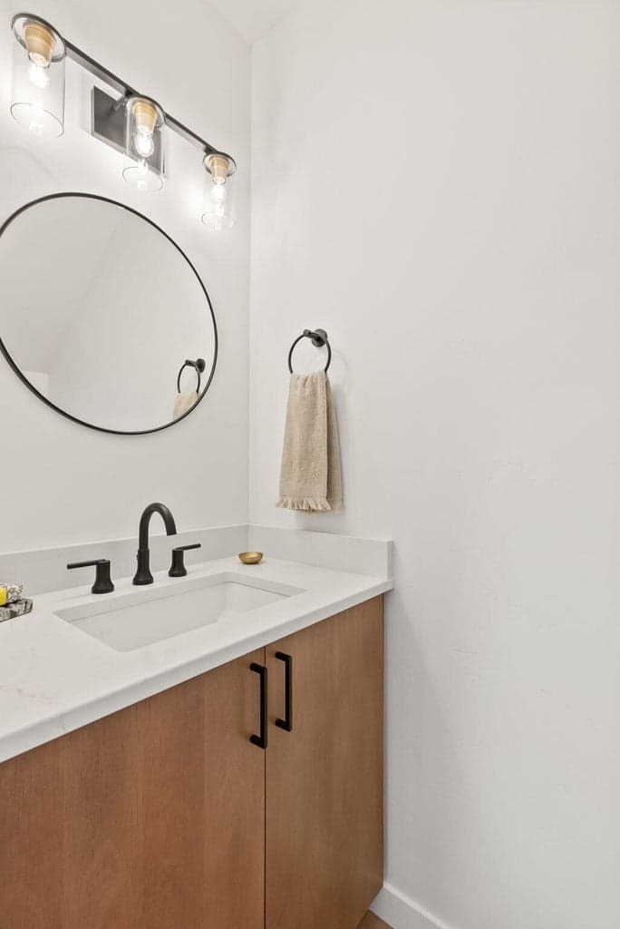 Main level half bath