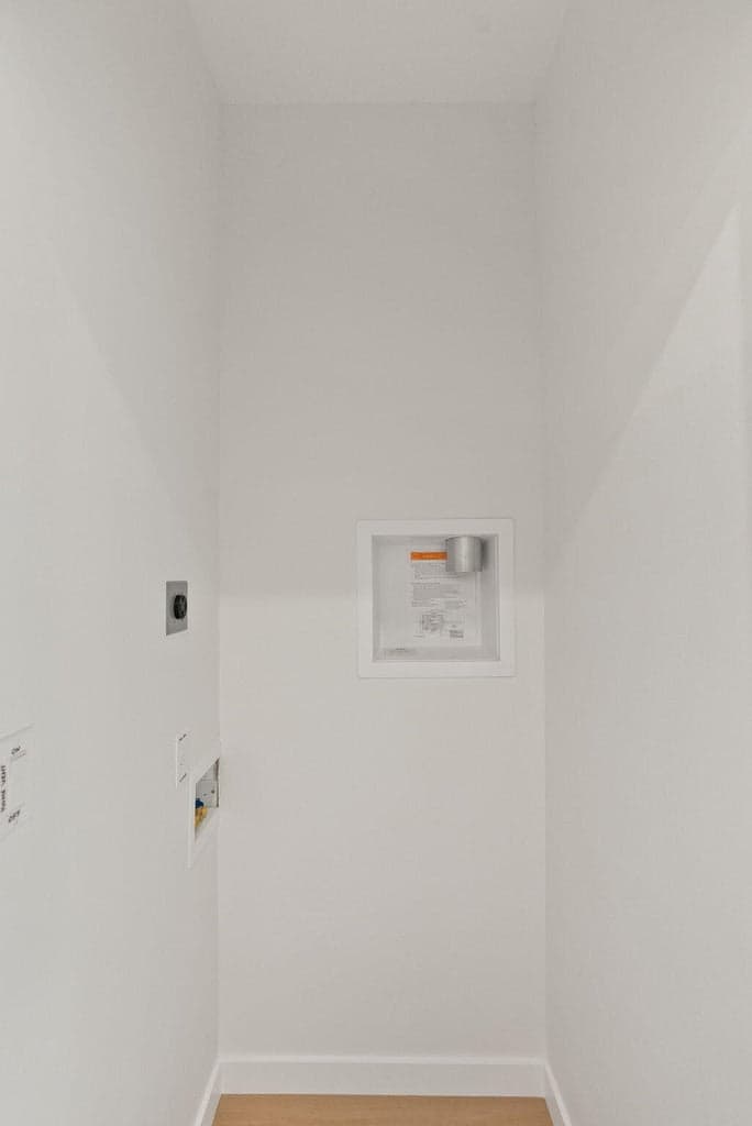 Stackable Washer/Dryer location. Upstairs with bedrooms.