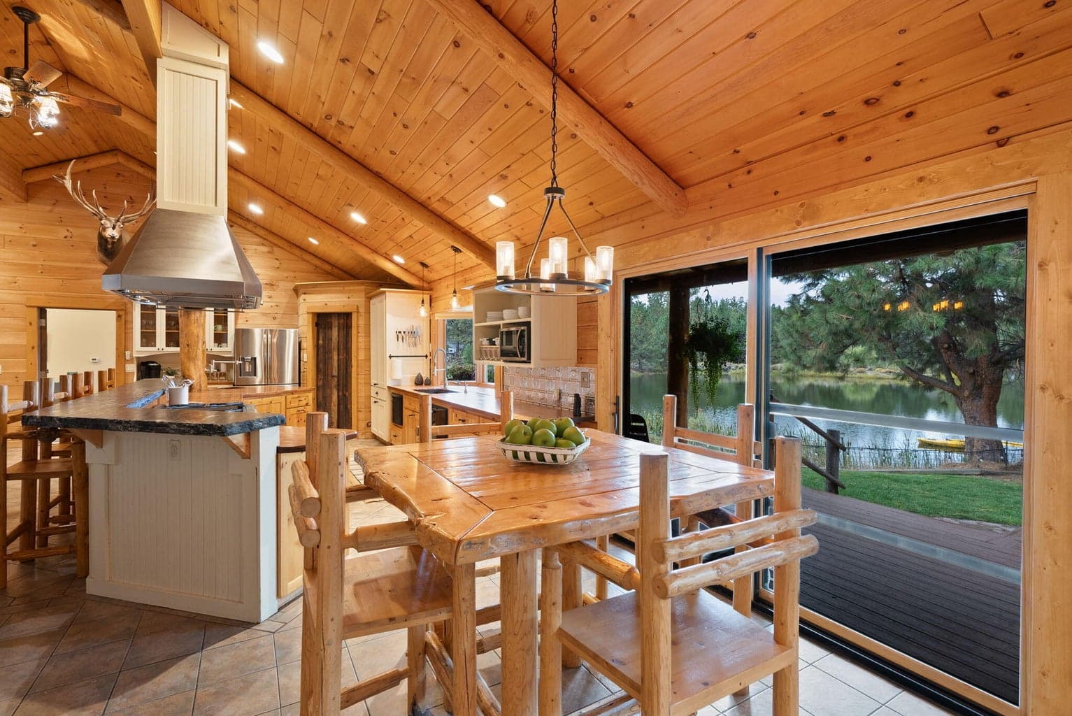 Direct access to the back deck and grilling area.
