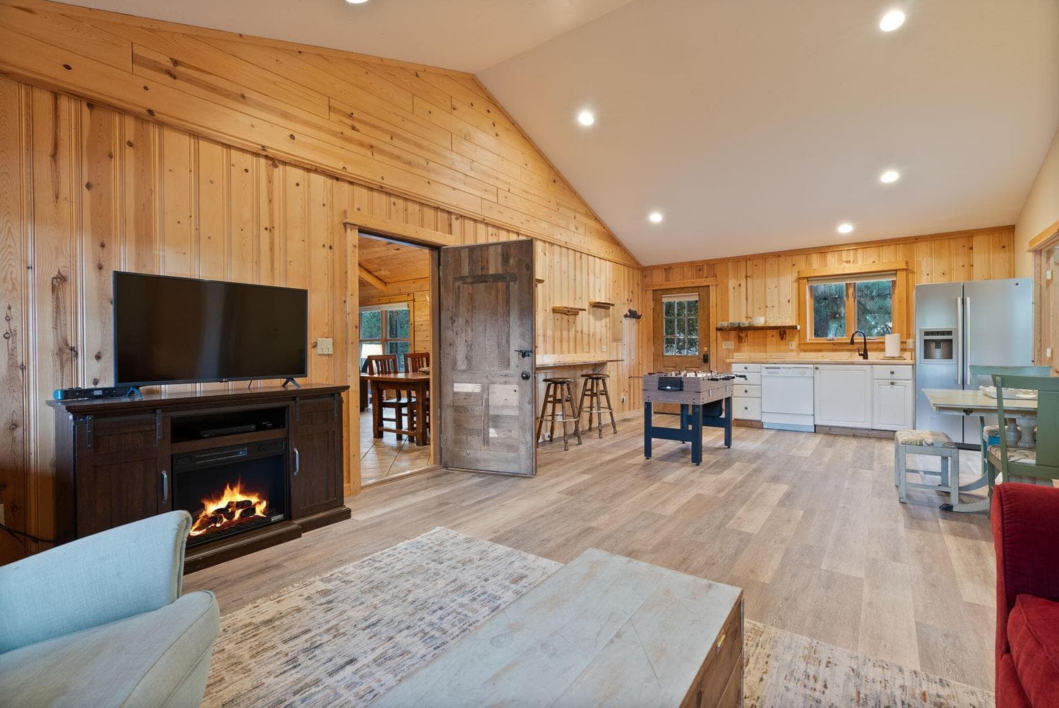 Spacious and private with living space overlooking water views, kitchenette, laundry room and full bath.