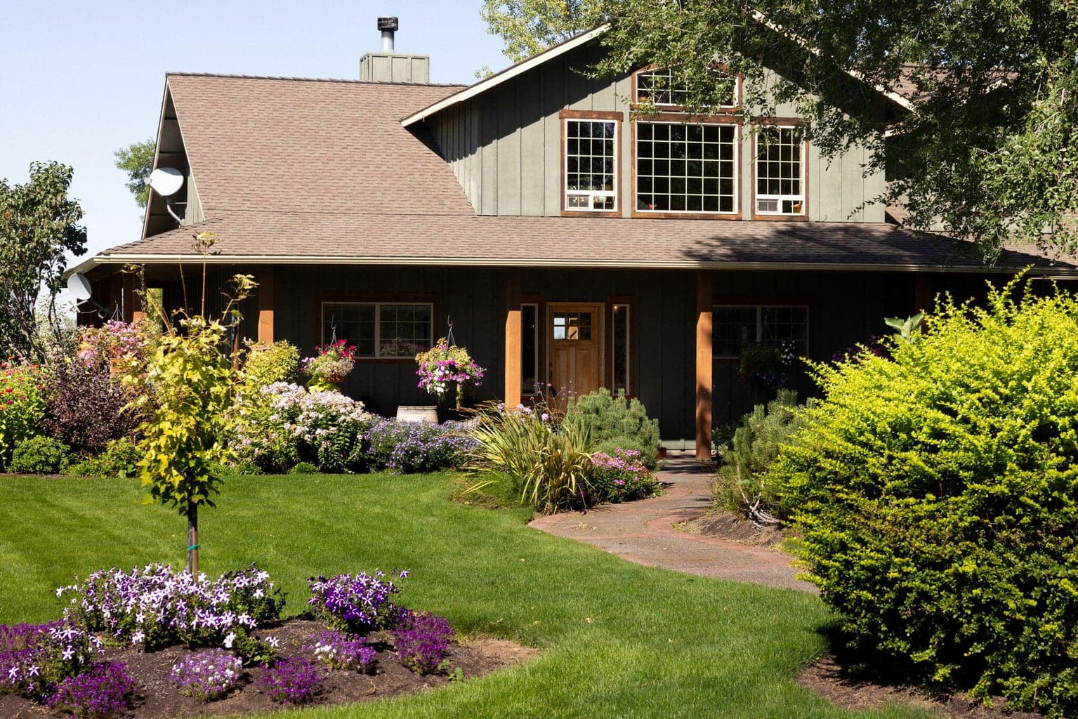back side of main home