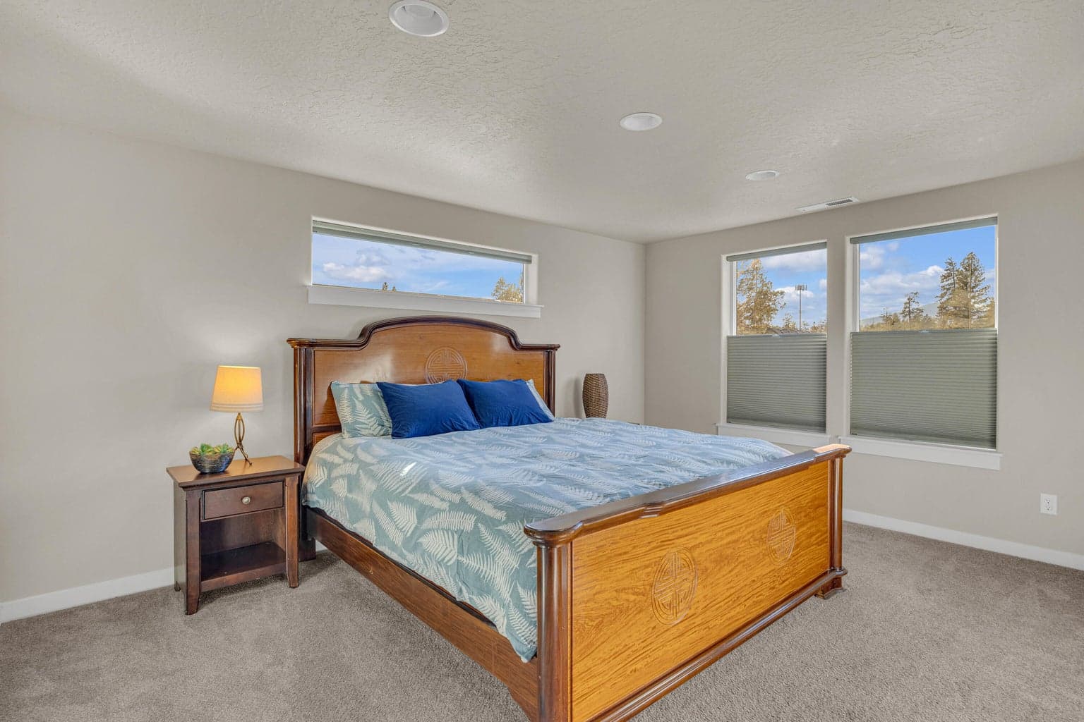Double drop blinds for privacy