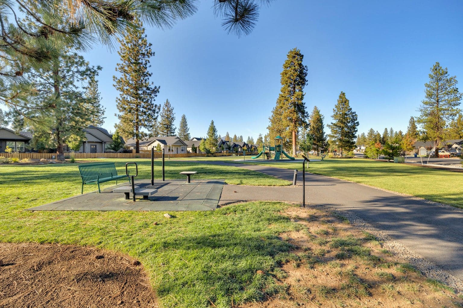 Neighborhood park across the road