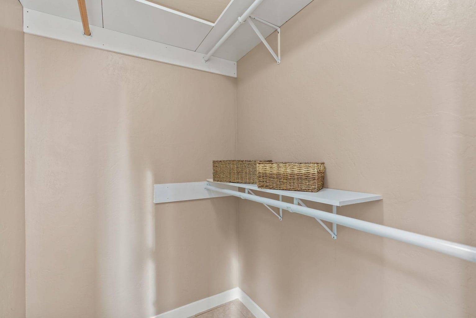 One of 2 Primary Suite walk-in closets