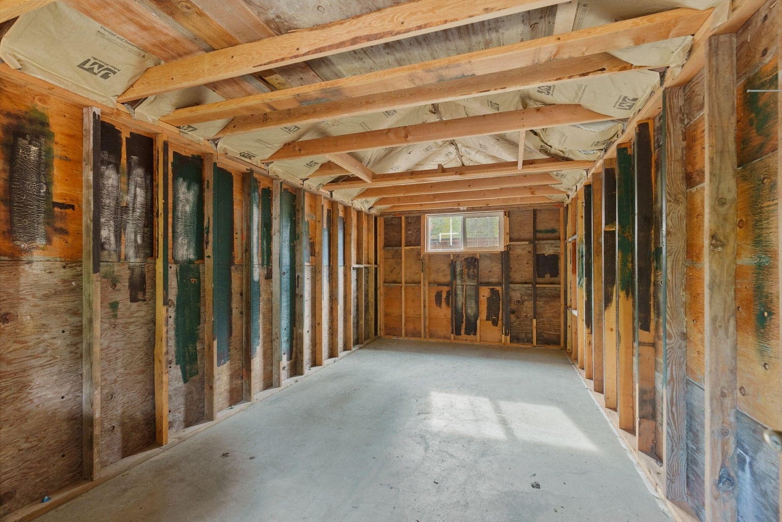 180 SF shed for storage or future man-cave/she-shed, or playhouse. Power and electric are located within 5-feet