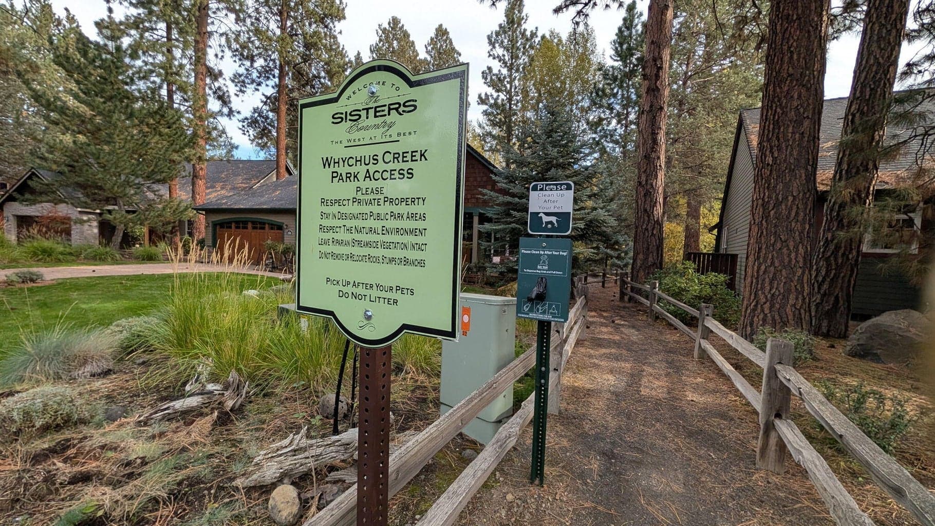 1-minute stroll to the Whychus Creek nature trail and the pedestrian path leading to Downtown Sisters!