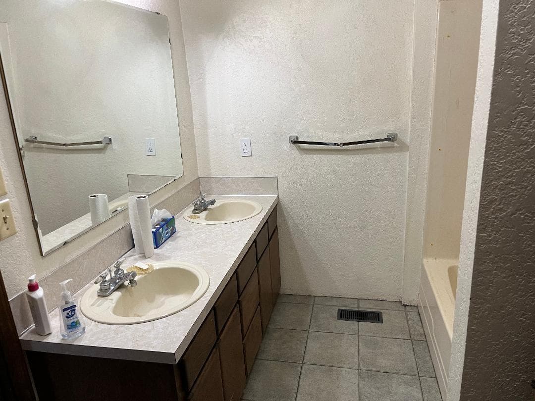 one bathroom