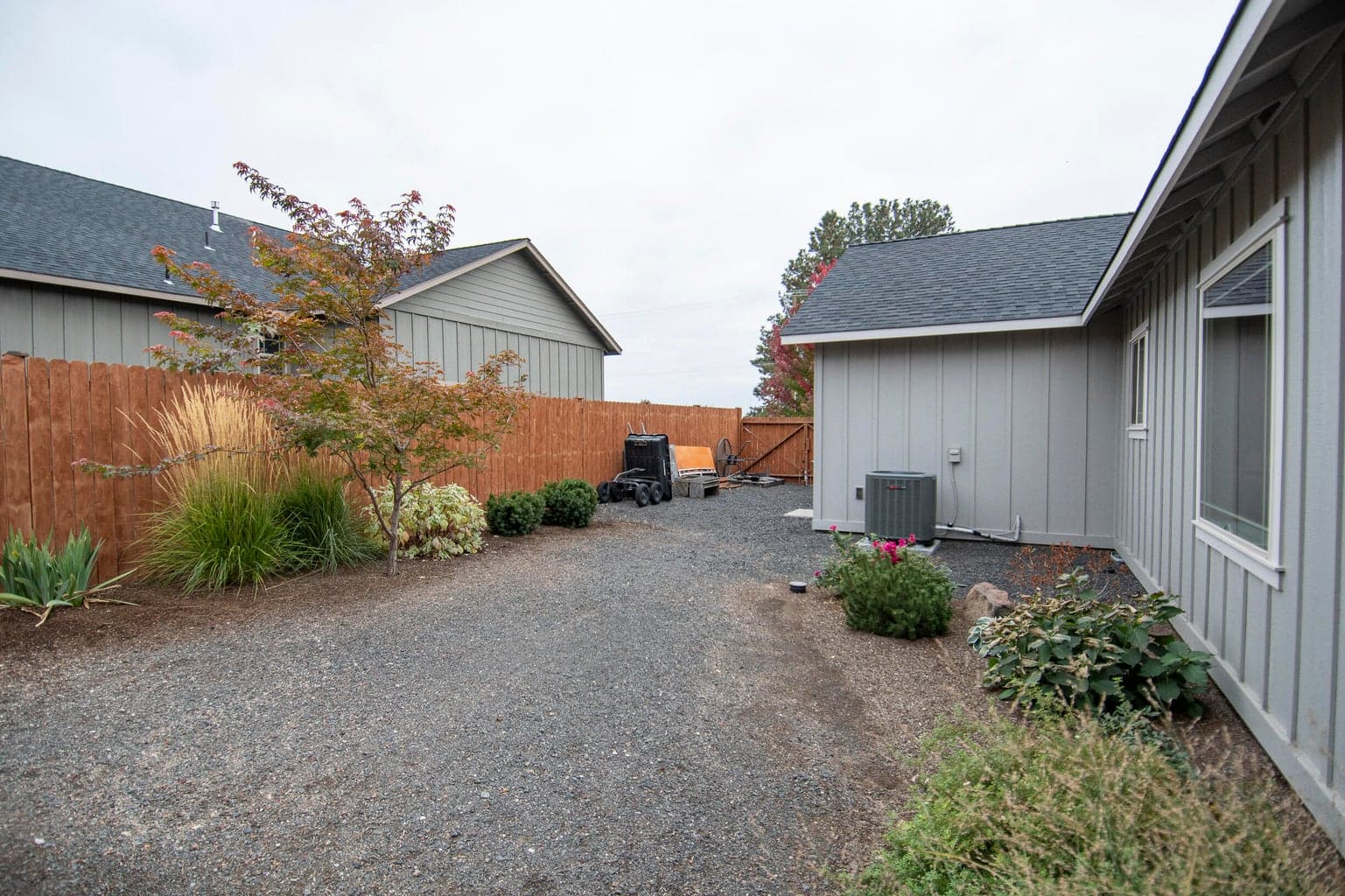 Storage on right side of home