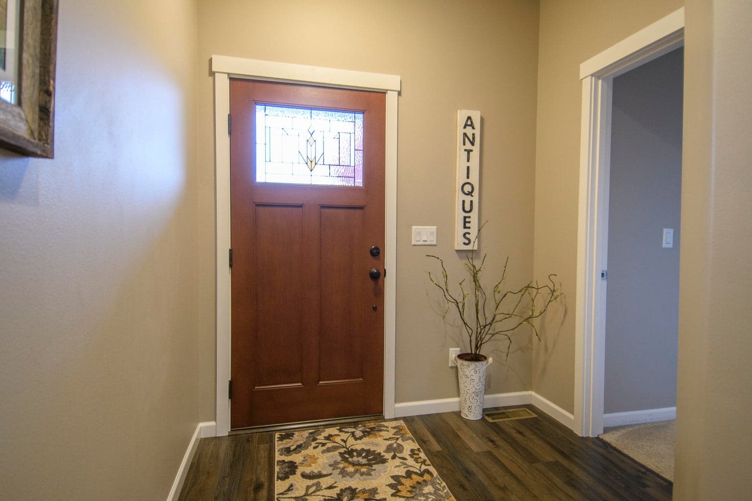 Entry showing entrance to office or 4th BR
