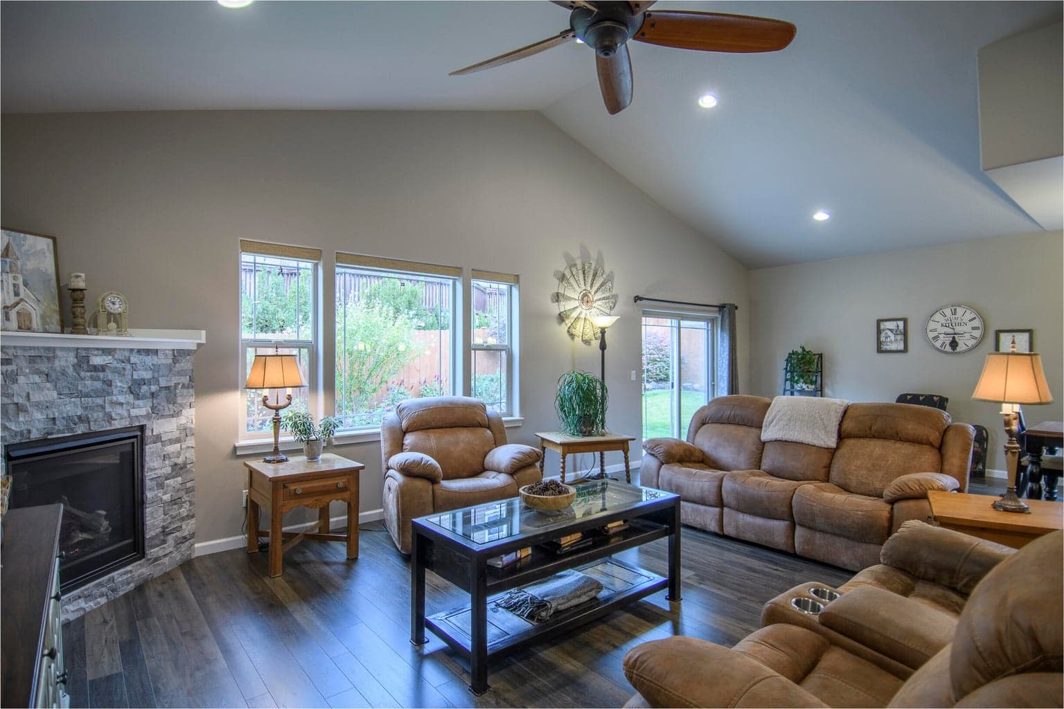 Great Room with gas fireplace